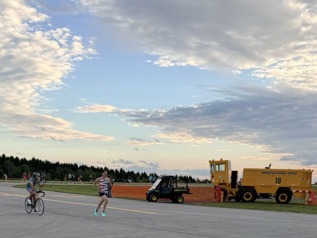 Sunset Runway 5K at Greater Binghamton Airport, 10 September 2026. Photo by Lucas Davis.